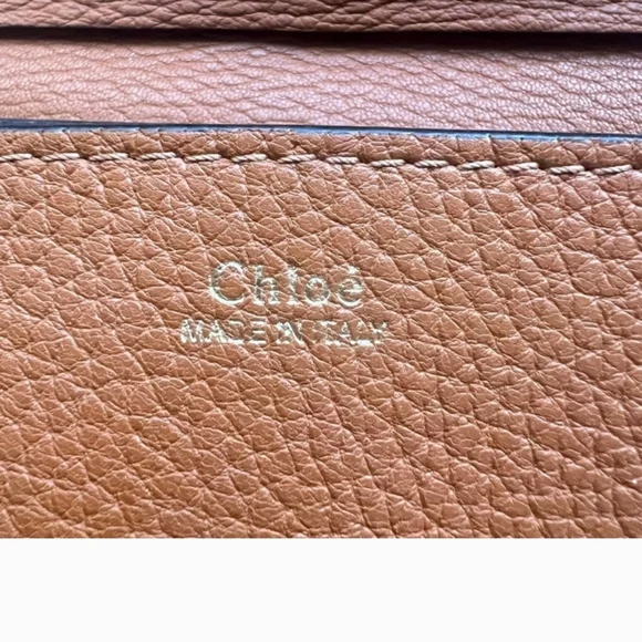 Authentic Drew Chloe Tan Leather Shoulder Bag - Picture 4 of 8